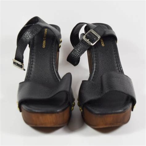 christian di riccio leather sandals.